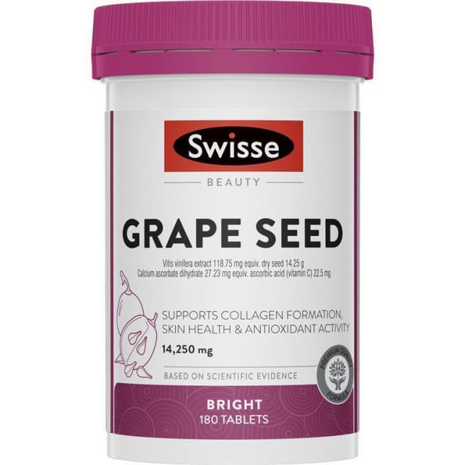 Buy Swisse Grape Seed 14 250mg 180 Tablets Online